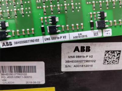 UNS0881b-P V2 ABB 3BHE050077R0102 Control Board