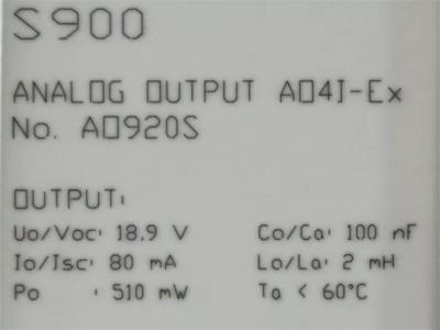 AO920S ABB 3KDE175531L9200, Analog Output Module