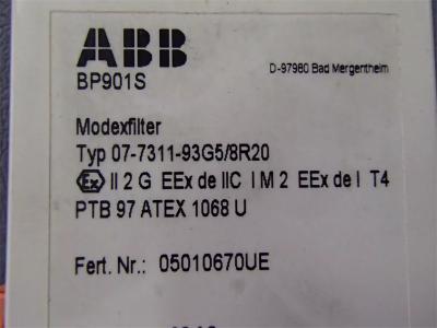 BP901S ABB 07-7311-93G5/8R20, Power Supply Filter