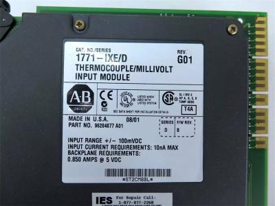 1771-IXE/D Allen-Bradley, Thermocouple/Millivolt Input Module